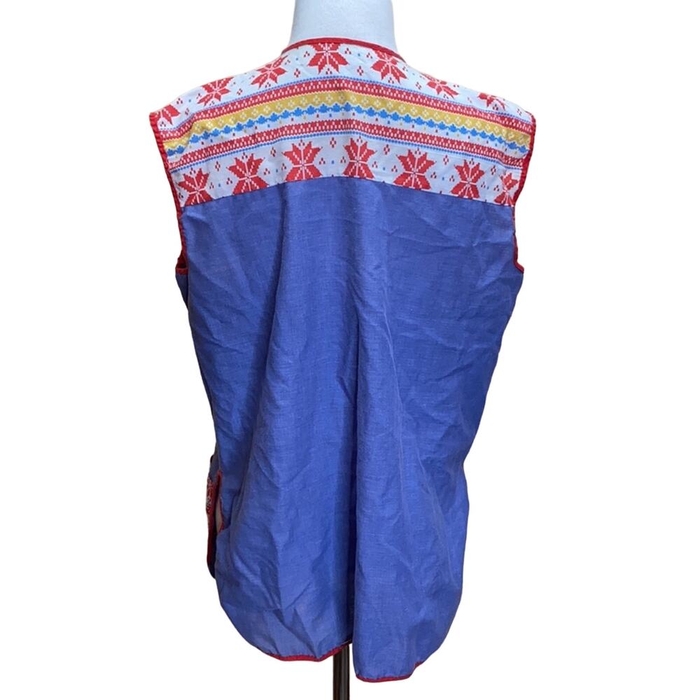Vintage Retro 60's Smock Apron Vest - Picture 5 of 7